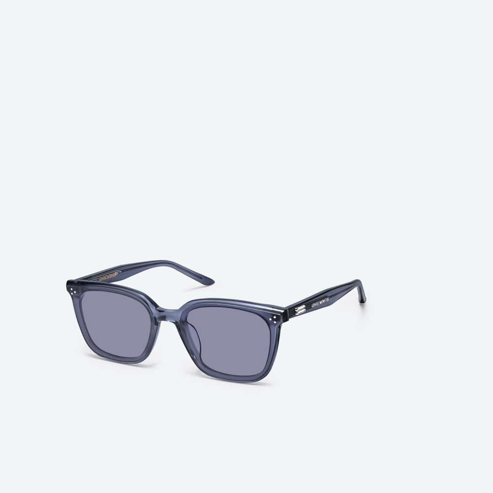 GENTLE MONSTER Navy Transparent Frame Glasses Lo Lou BLC11